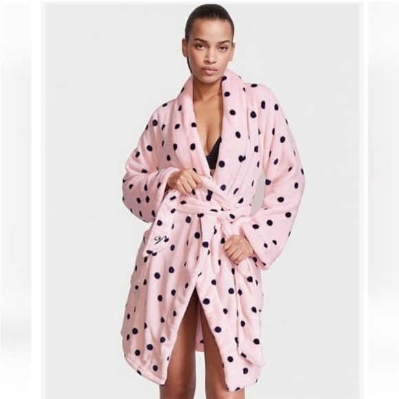 Victoria’s Secret Secret Short Dotted Rob, Size M/L - Picture 2 of 5